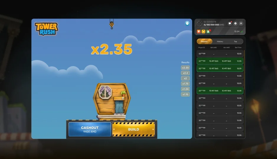 High multiplier win screen on Tawar Ras